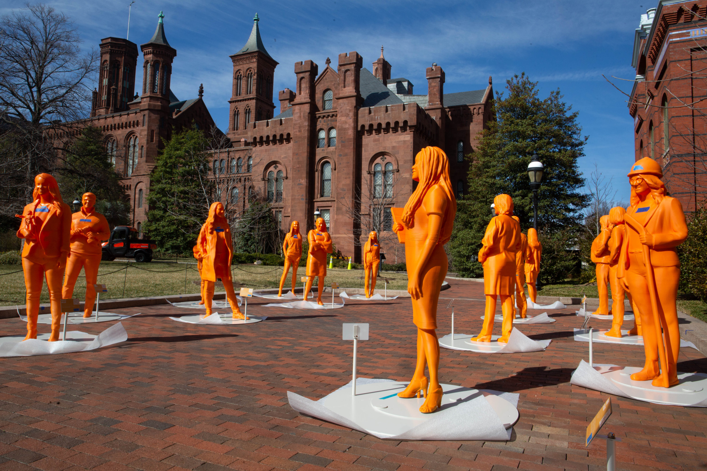 March 4: Sculptures celebrating women in STEM around the Smithsonian Castle and Arts and Industries Building.