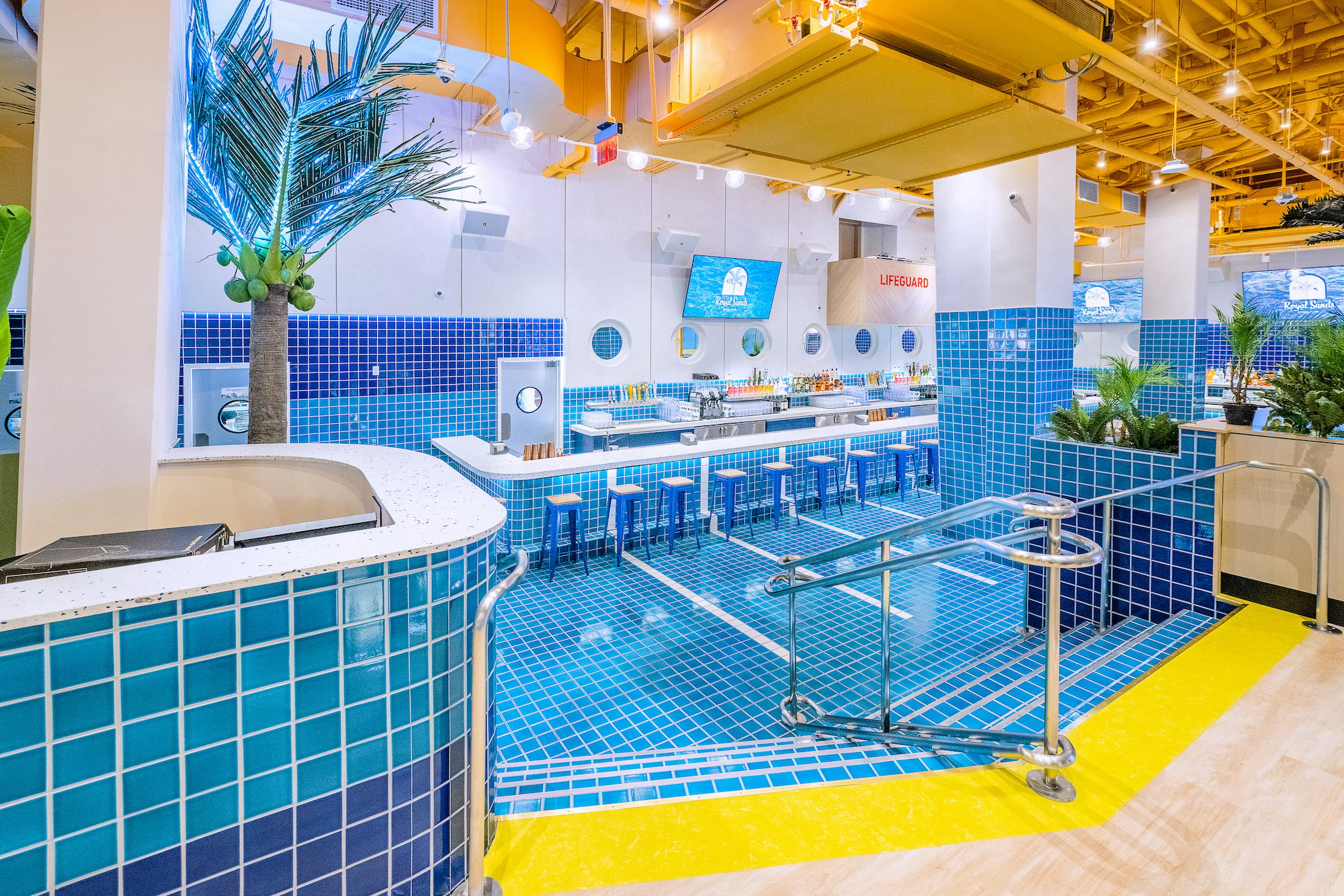 Wade into the pool bar at Royal Sands Social Club. Photograph by Dan Swartz.