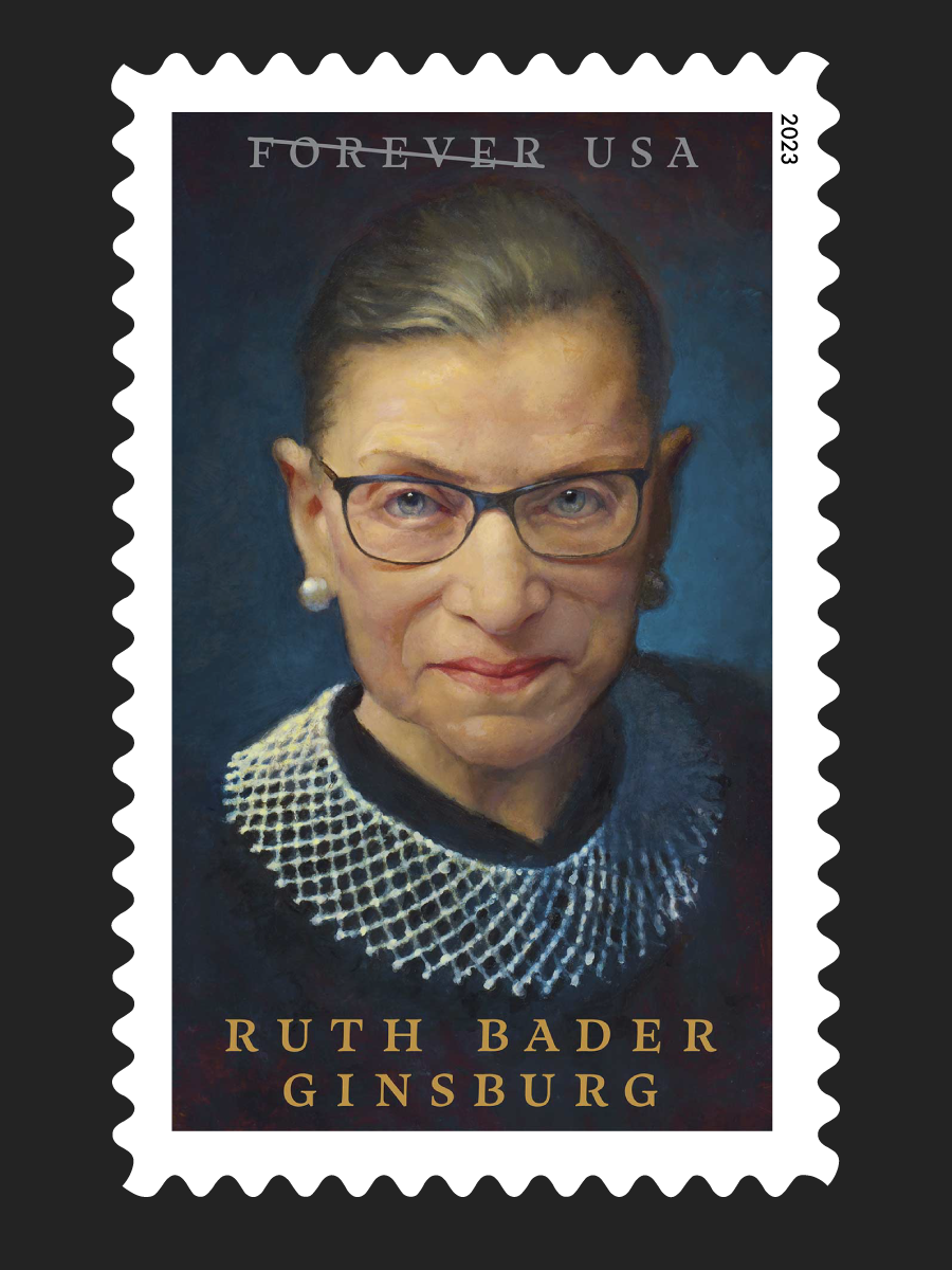 Ruth Bader Ginsburg Stamp Based on Photographer's Portrait