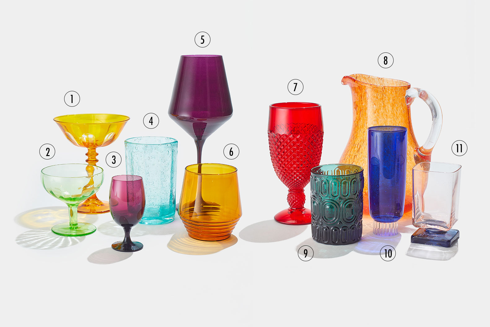 Colorful Glassware — How to Get This Vintage-Inspired Trend