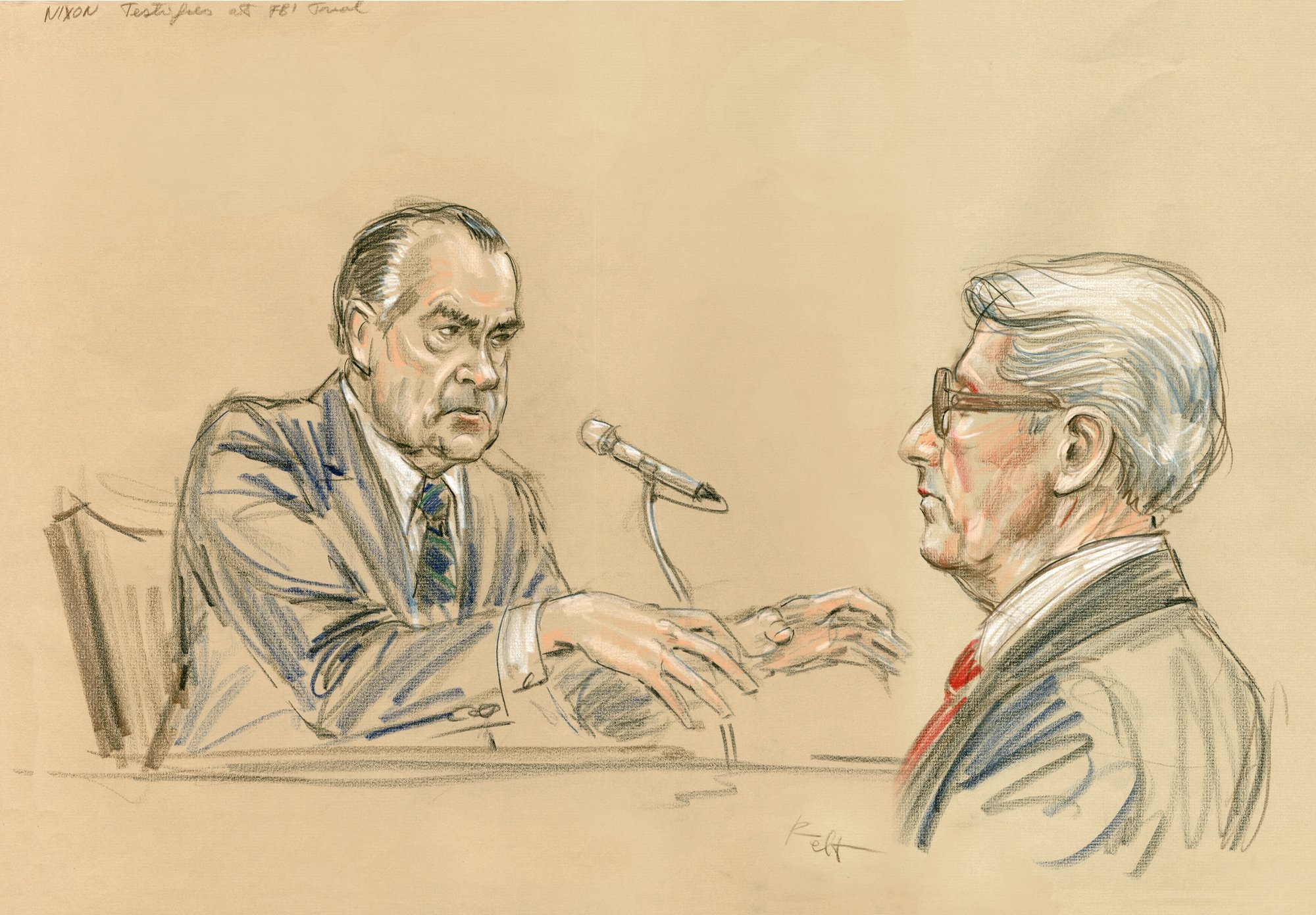 Sketches of famous court cases