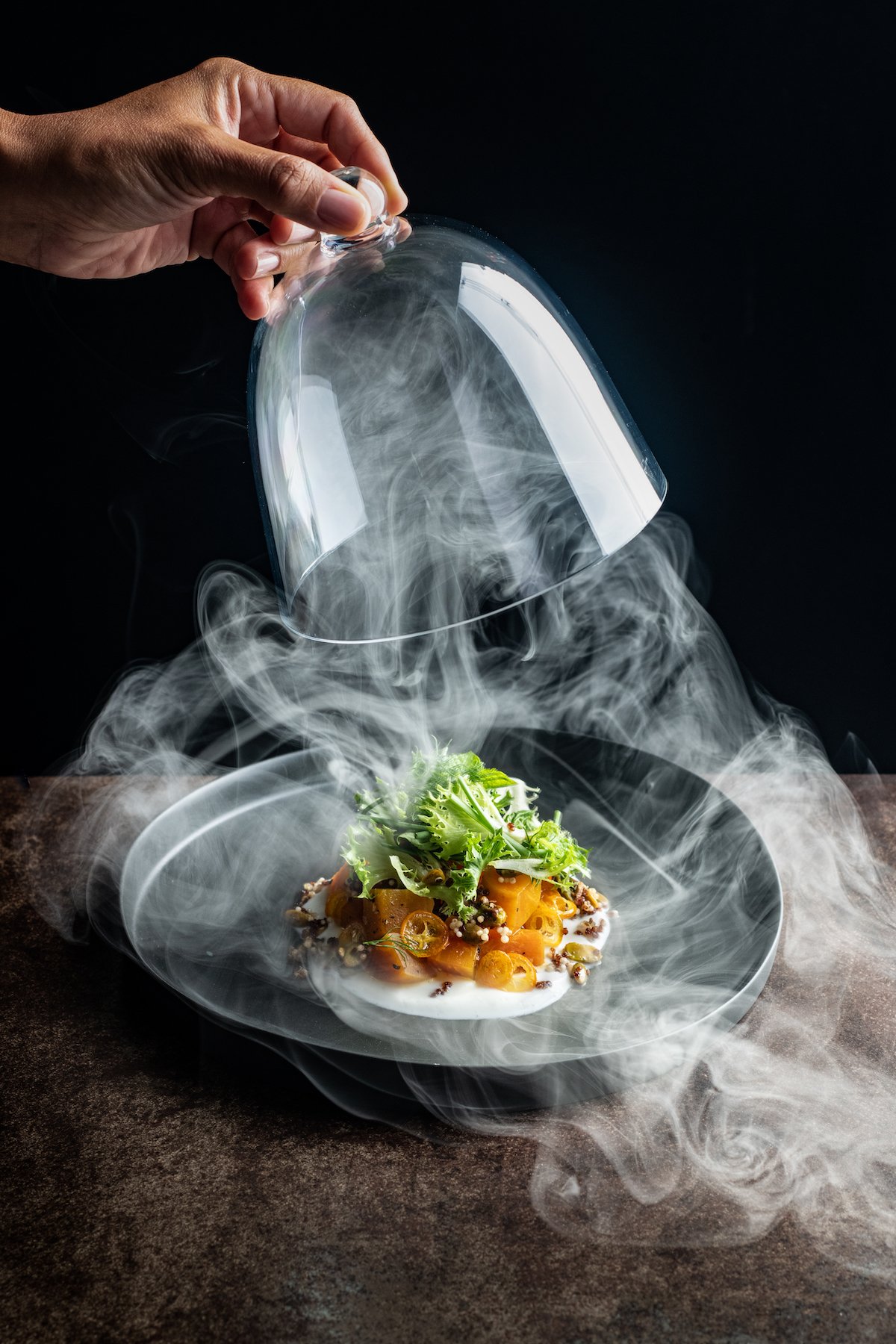 Beet salad, served smoking cold for the 'gram. Photograph courtesy of Gordon Ramsay North America