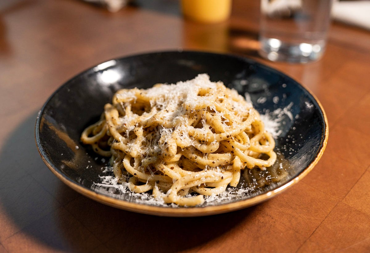 Cacio e pepe at L'Ardente. Photograph courtesy of L'Ardente