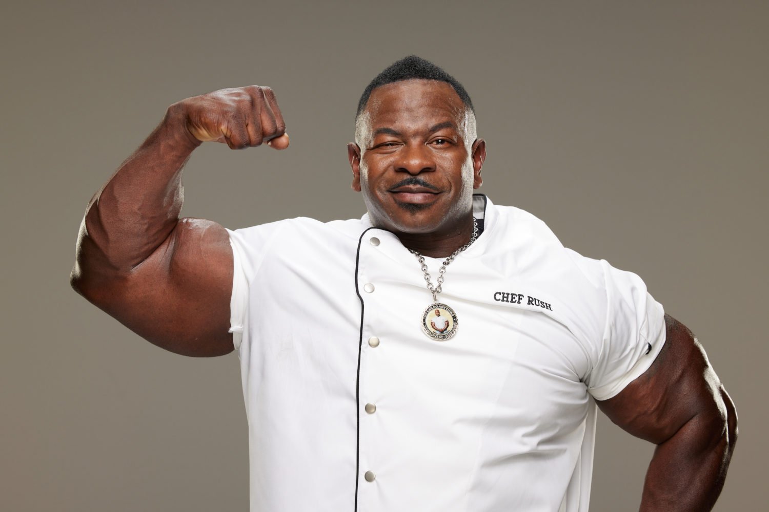 Chef Andre Rush is the star of Kitchen Commando. Photograph courtesy Studio Ramsay Global, LLC.