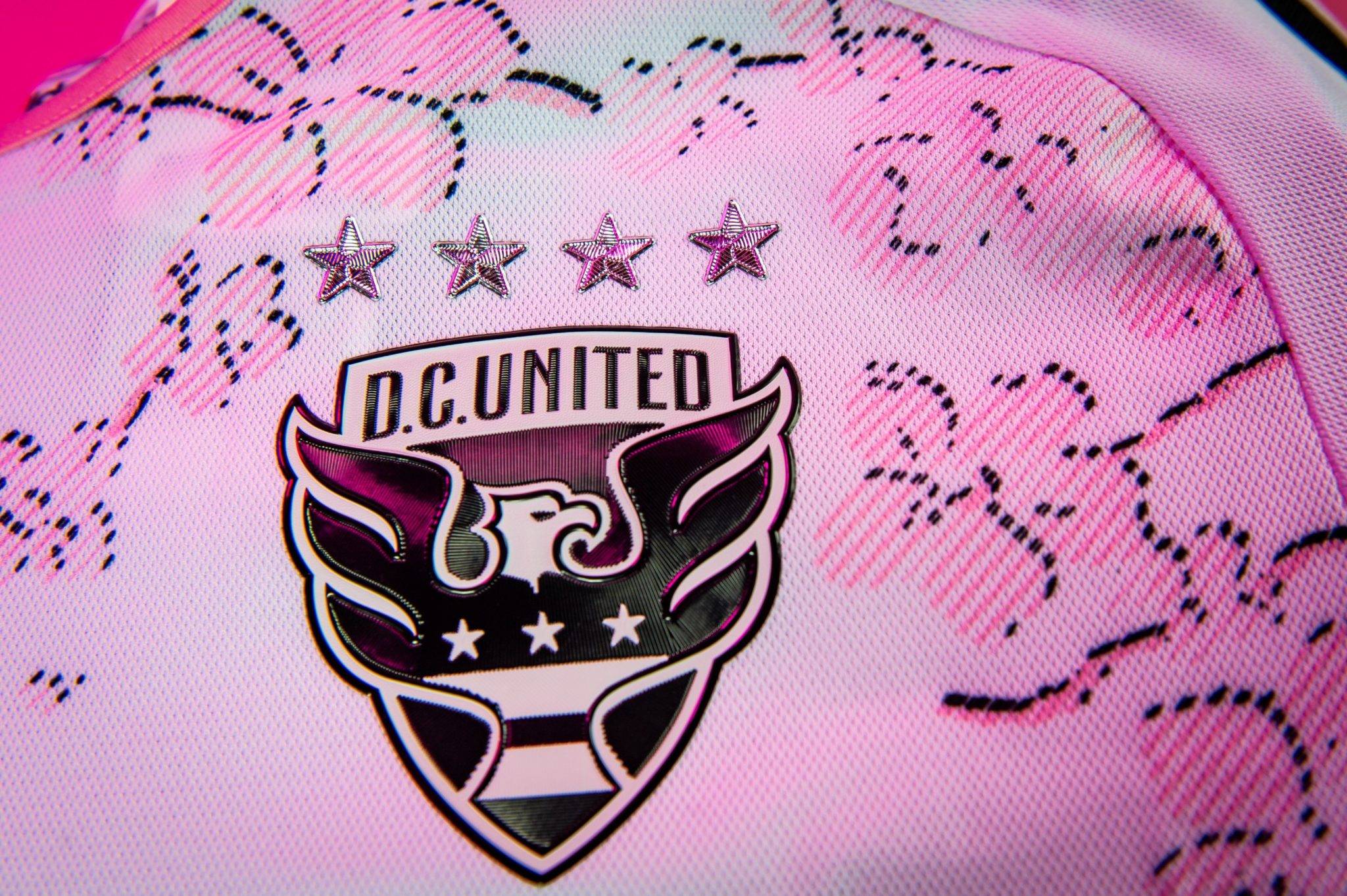 PHOTOS: DC United unveils new cherry blossom away jersey - WTOP News