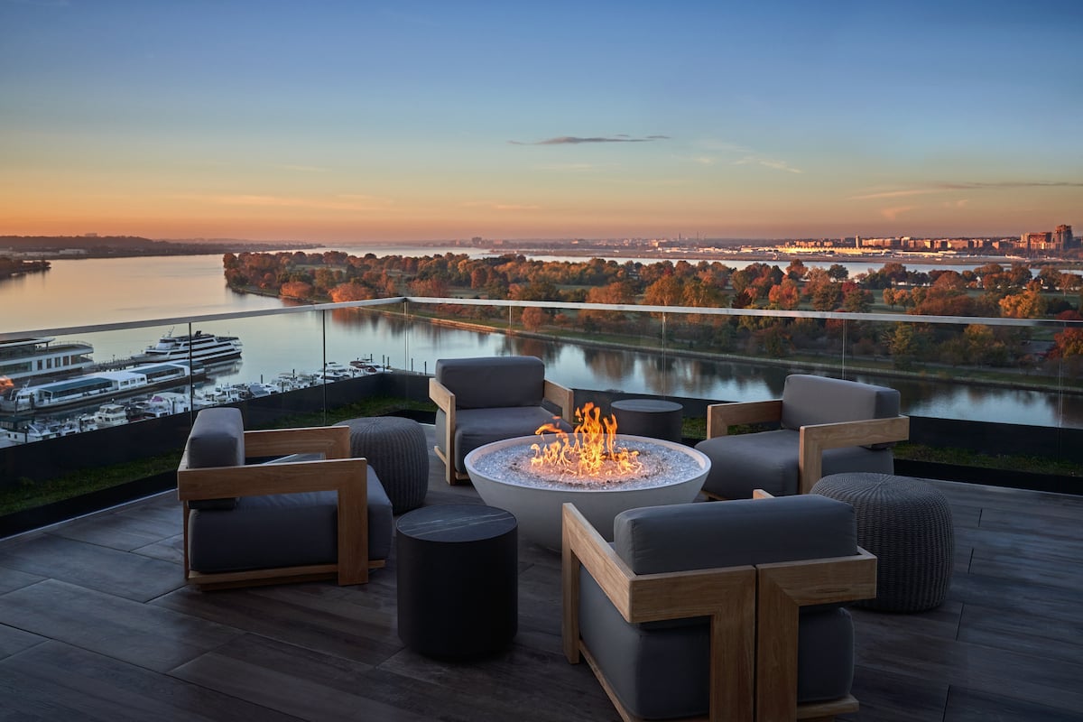 Moonraker offers some of the best rooftop bar views at the Wharf. Photograph courtesy of the Pendry