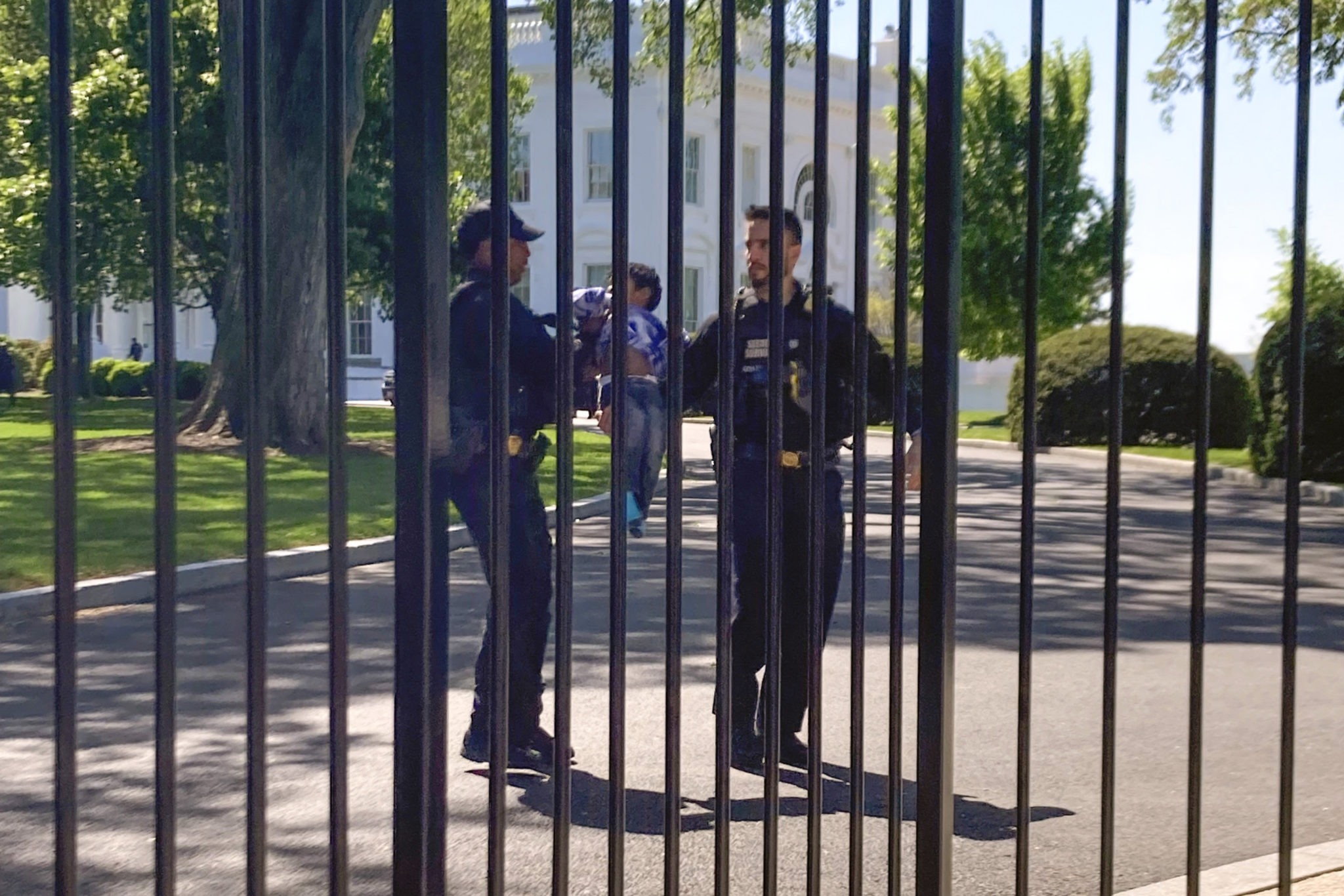 Toddler White House Fence