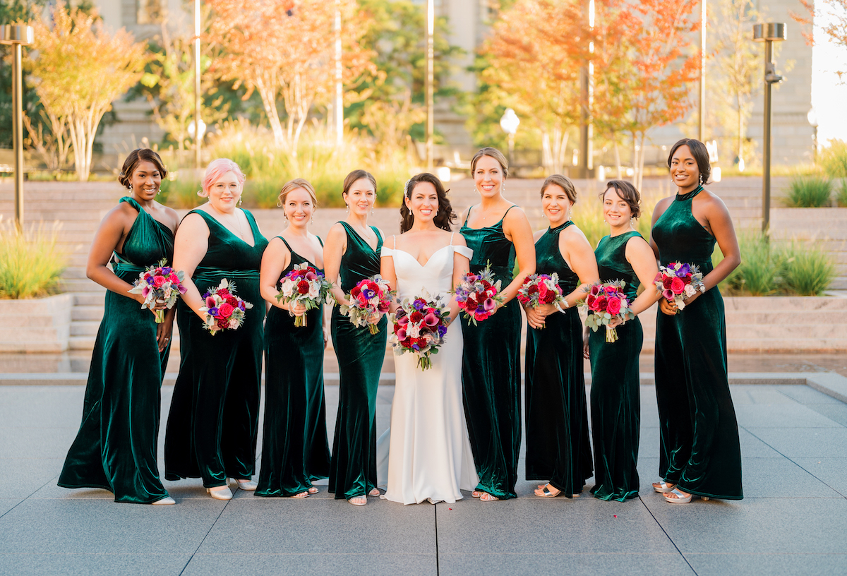 This Wedding Party Included 18 Bridesmaids - Washingtonian