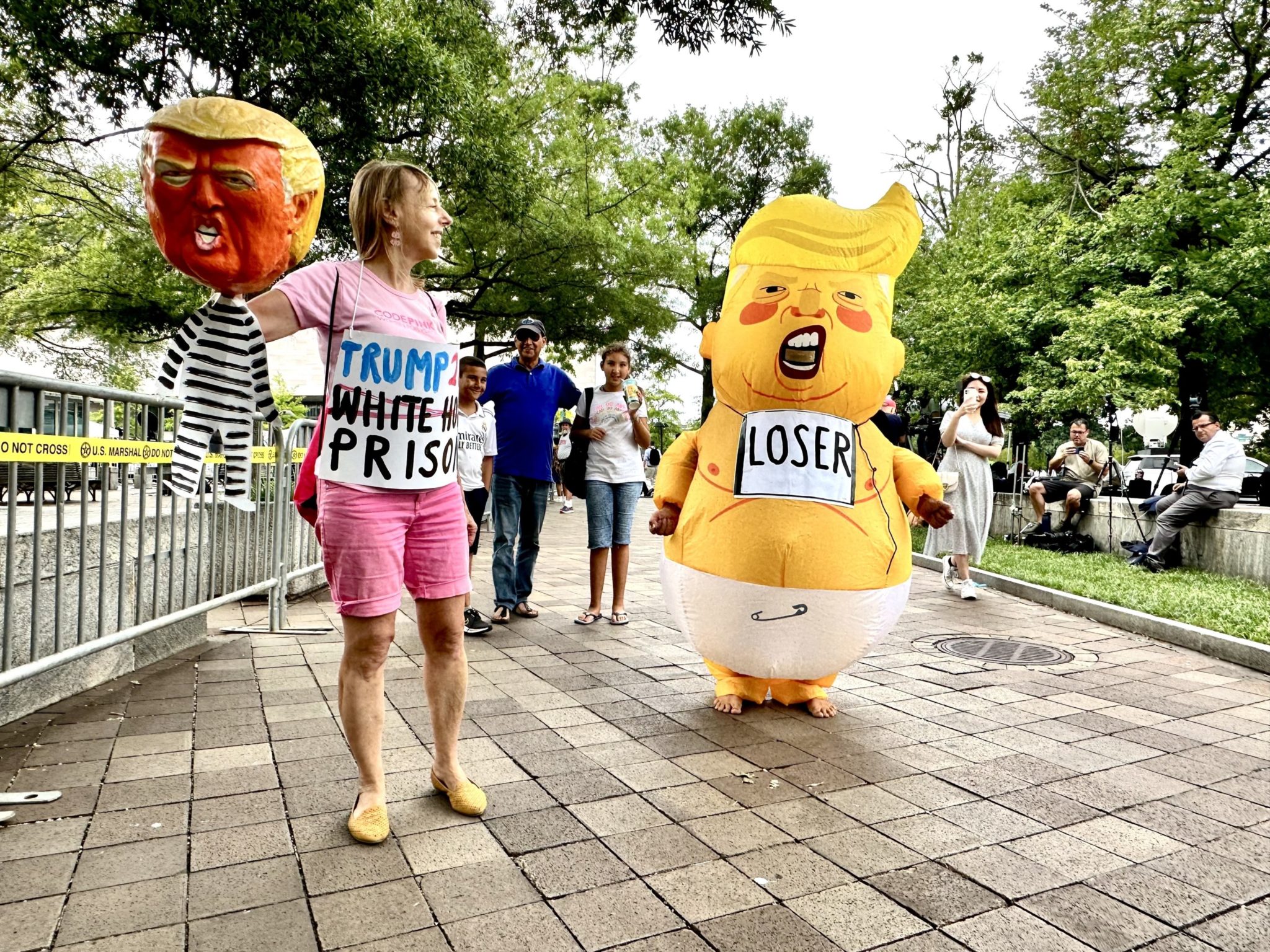 Trump’s Arraignment: The Scene Outside the DC Courthouse