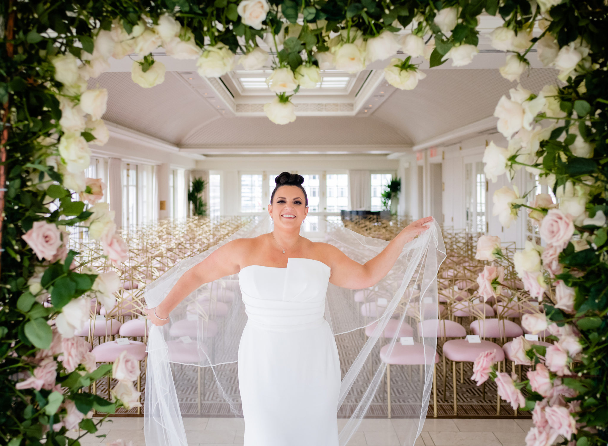 A Pink-and-Gold Wedding at the Hay-Adams Hotel