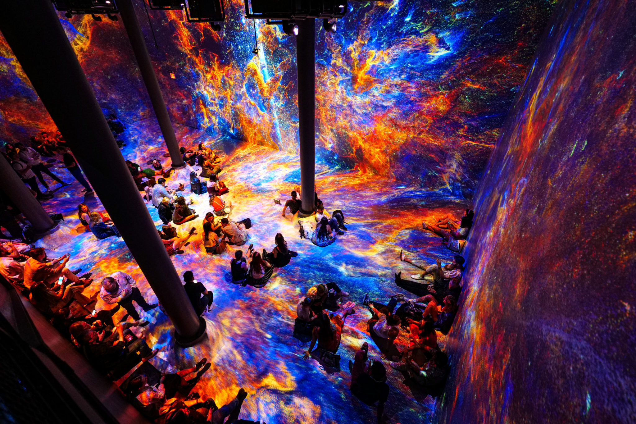 "Beyond the Light" at Artechouse. Photo courtesy of Artechouse.