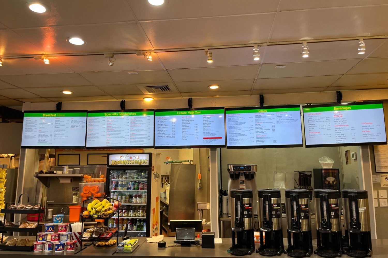 The counter of Booeymonger in Friendship Heights