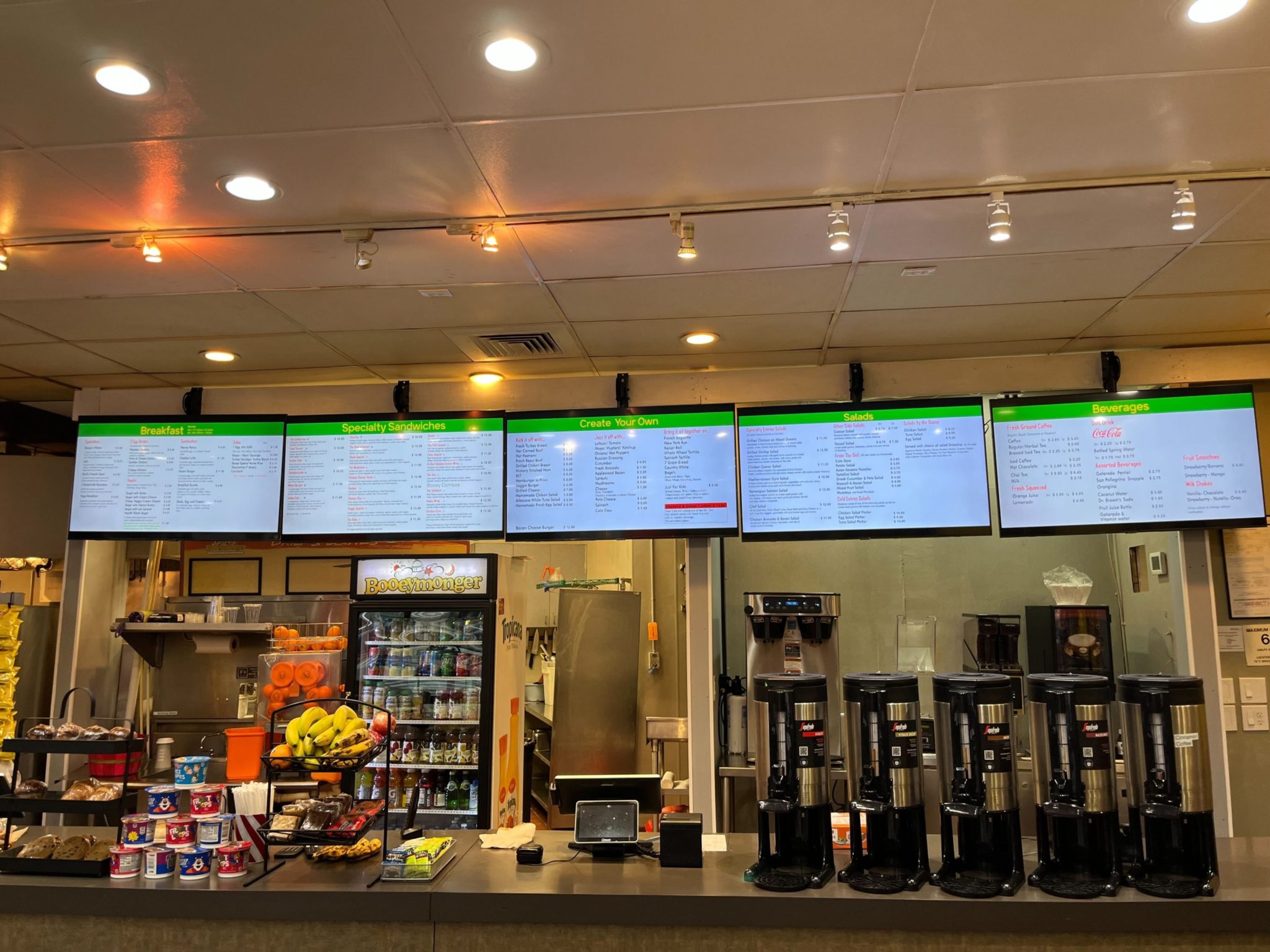 The counter of Booeymonger in Friendship Heights