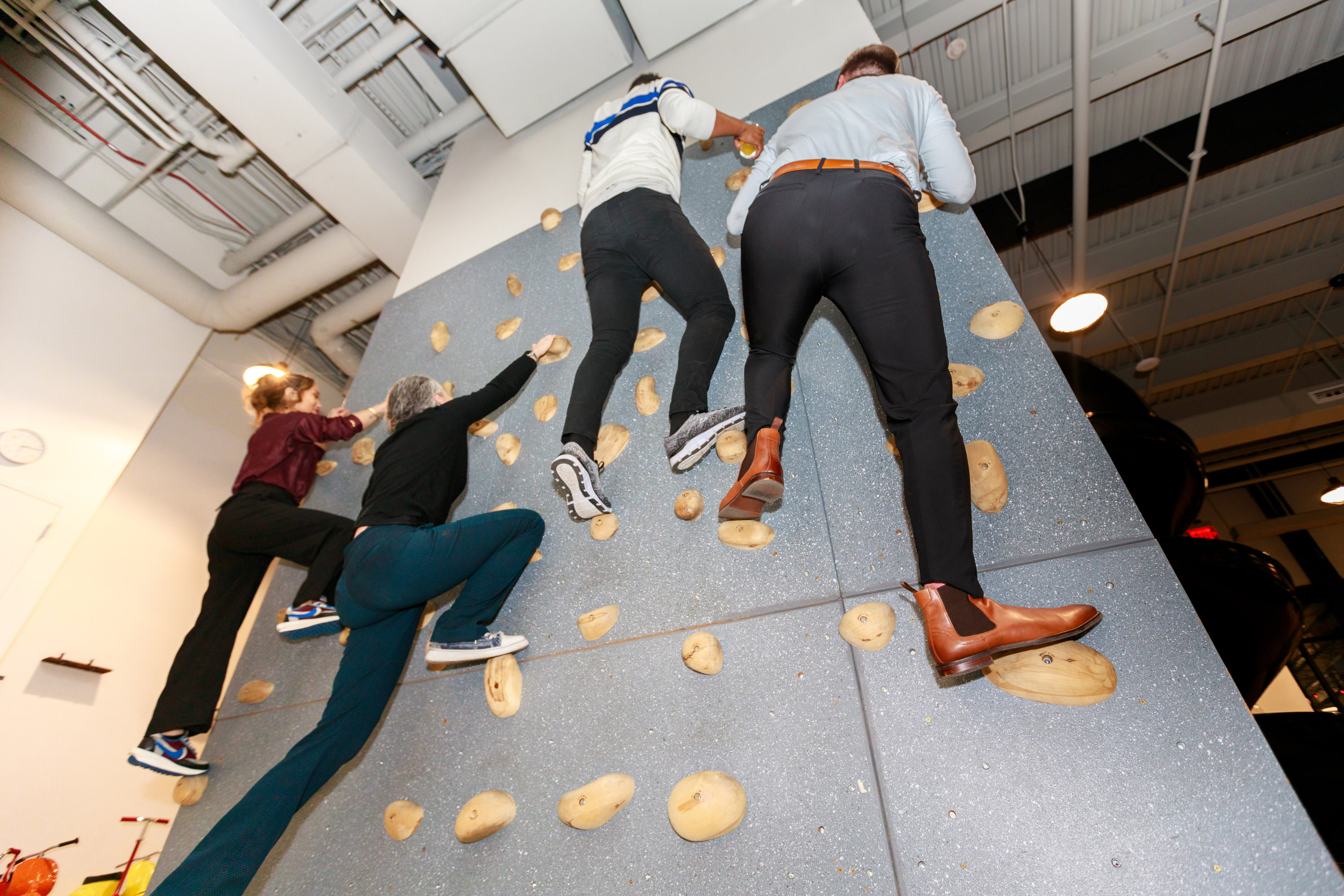 The climbing wall. Photo by Jemar Atkins. 