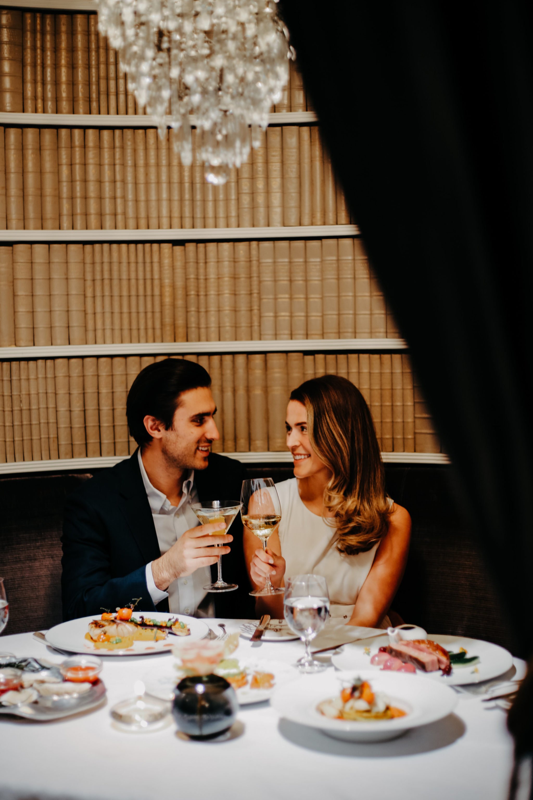 Dinner at the Greenhouse in the Jefferson Hotel. Photo courtesy of The Jefferson Hotel.