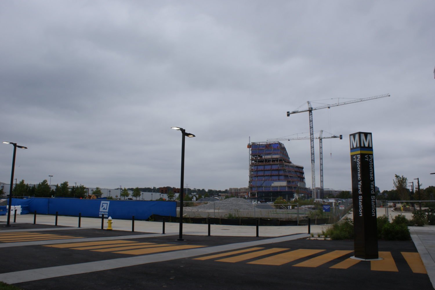 The Potomac Yard Metro station.