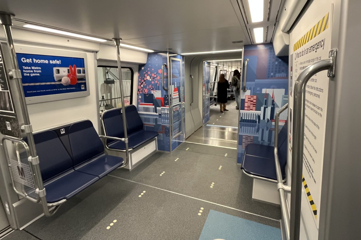 WMATA's new 8000 series train at the Fleet of the Future exhibit.