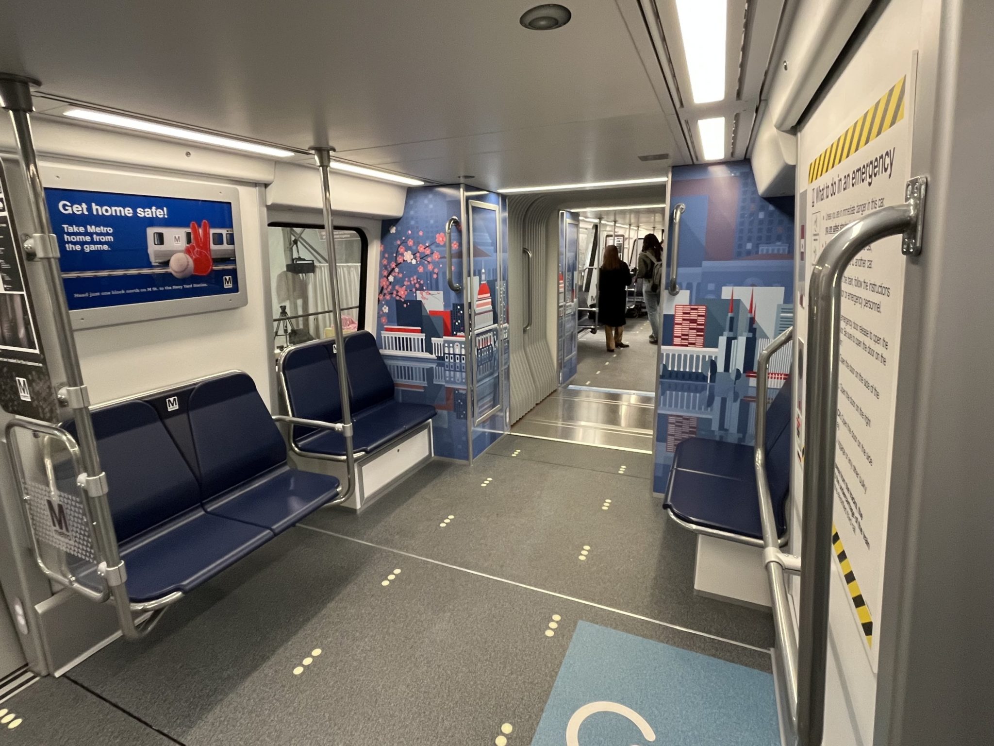 WMATA's new 8000 series train at the Fleet of the Future exhibit.