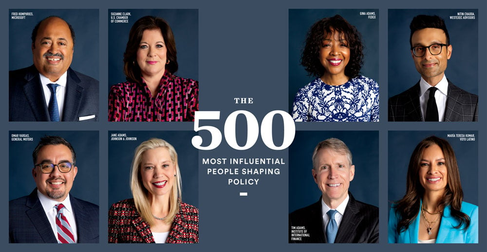 Washington DC’s 500 Most Influential People of 2024