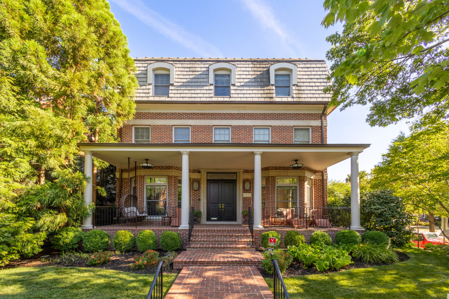 Grand Corner Lot Residence in Woodley Park with an Elevator, Garage Parking and an Outdoor Oasis