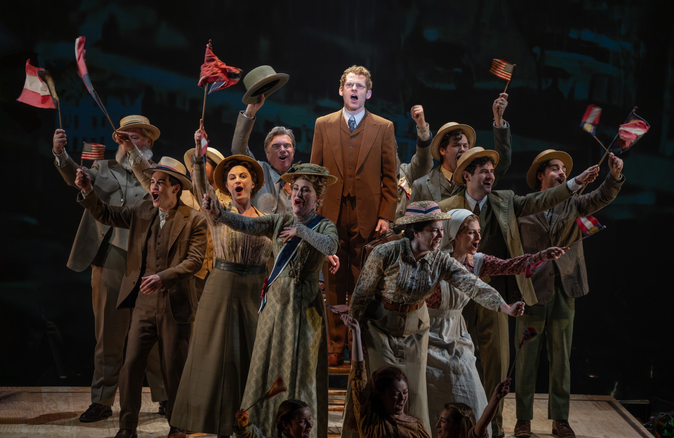 0306 - Max Chernin (center) and company in the National Tour of PARADE, photo by Joan Marcus - Washingtonian
