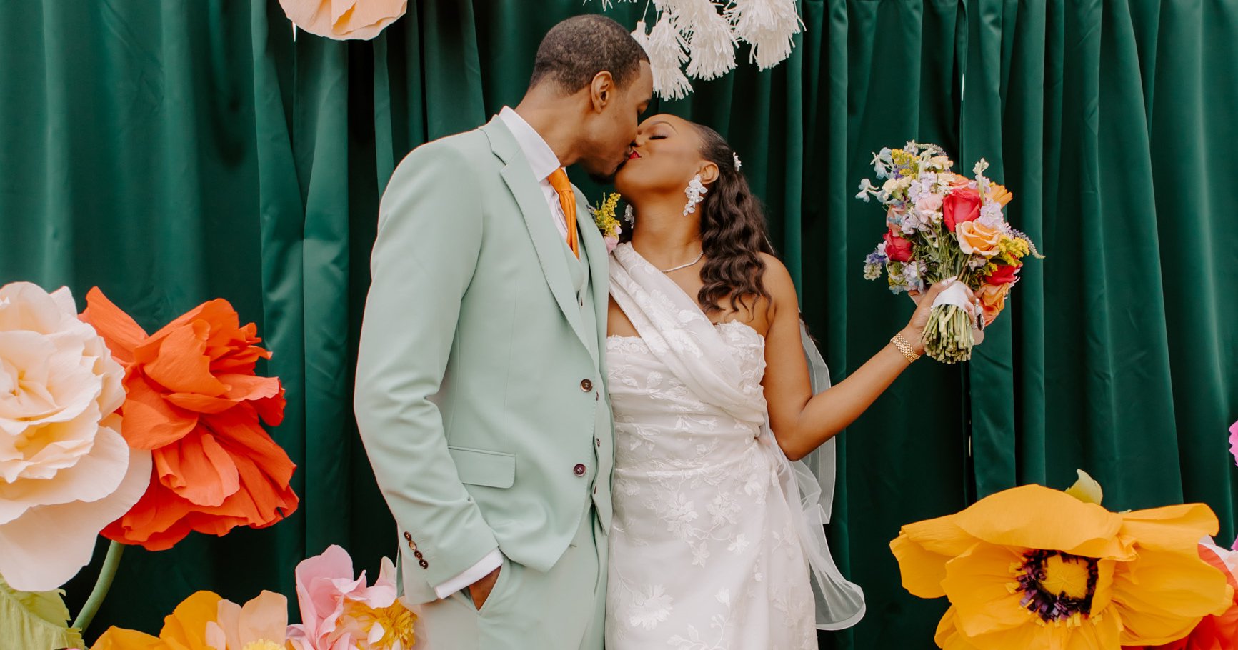This Vibrant Wedding Featured a "Let Love Grow" Theme and Nods to Star Wars
