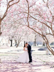 Planning a Cherry Blossom Wedding? Check Out These Peak Bloom Portraits for Inspiration.